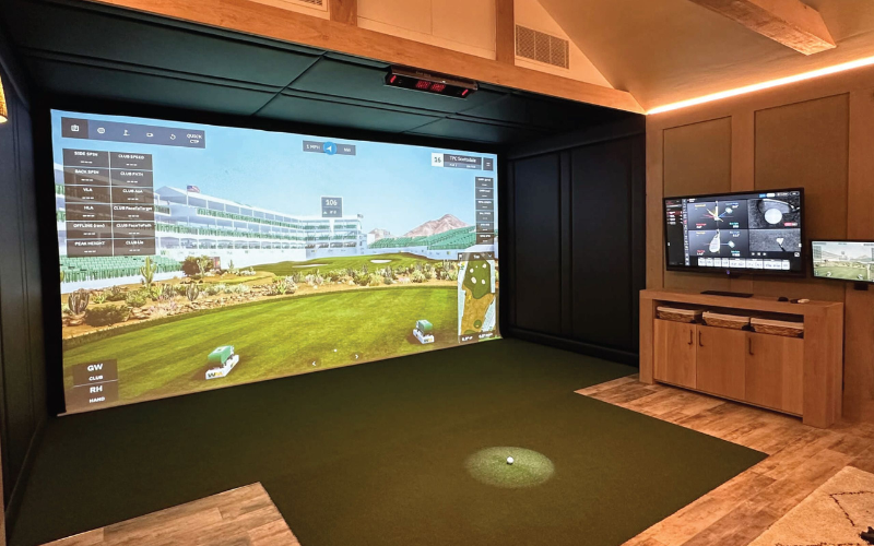 technology integration of virtual golf at home